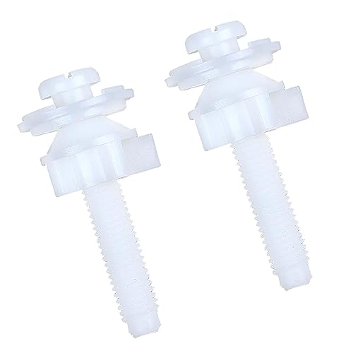 Bothyi 2 個の便座ネジ、交換用便座ボルト、拡張ネジ、ハードウェアキット、ナット、ワッシャー部品、便座を固定するための便座部品, 28mmスペーサー