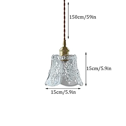 Lámpara colgante minimalista de cristal labrado con alta transmisión de luz 8