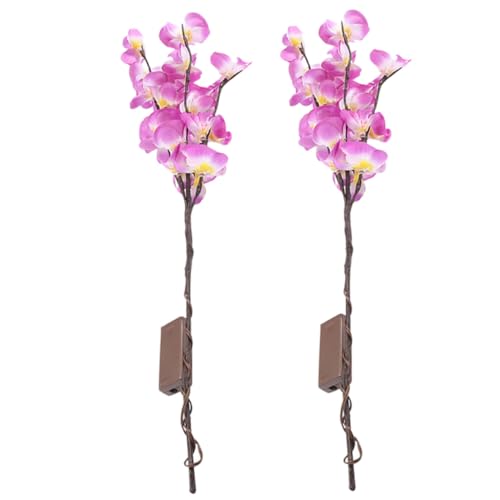 SOLUSTRE 2pcs Led Phalaenopsis Branch Lights Decorative Lights for Home Living Room Bedroom Wedding Valentine Day Christmas and Festivals No Battery Included