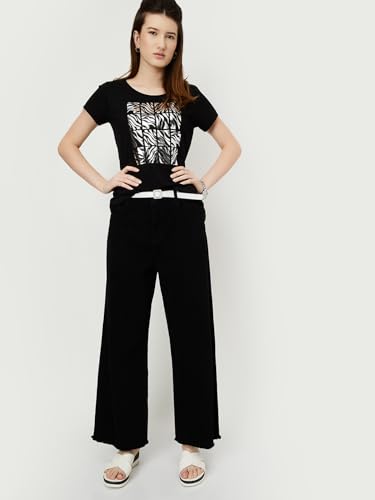 Image of Max Women's Cotton Regular Fit Graphic Printed T-Shirt - Pack of 2