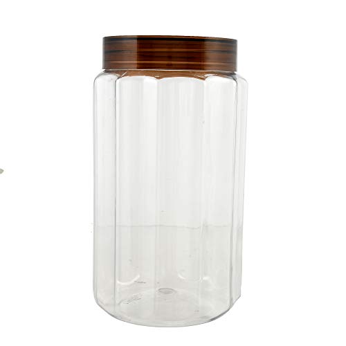 Image of Kuber Industries Opal Airtight Food Storage Containers Kitchen Containers for Kitchen Storage (Set of 6,500,800 ml, Brown)-KUBMARTK11047