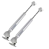 pistão a gás amortecedor para porta de móveis e armários abre pra cima soprano 2 unidades (Prata, 80n)