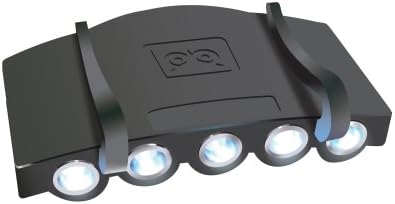 Flashing Panda 5 LED Baseball Cap/Hat Clip-on Flashlight, White Light