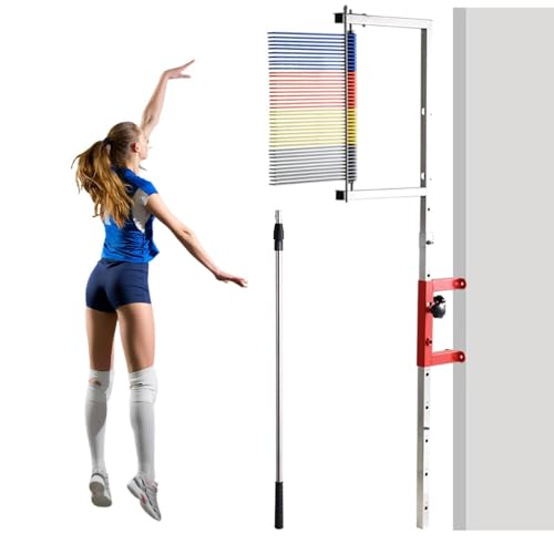 Adjustable Height Vertical Jump Tester, 47.24''-137.8' Wall-Mounted Vertical Jump Measurement Tool,...