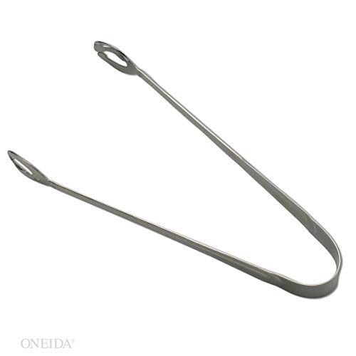 Oneida T012MTLF Buffet Serveware New Rim Tongs, Large, 8in