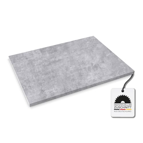 Hausfux Tischplatte nach Maß - 2,5 cm Starke Spanplatte mit ABS-Kante - individueller Zuschnitt - Made in Germany (Bellato Grau, 50 x 50 cm) Hausfux Tischplatte nach Maß - 2,5 cm Starke Spanplatte mit ABS-Kante - individueller Zuschnitt - Made in Germany (Bellato Grau, 50 x 50 cm)
