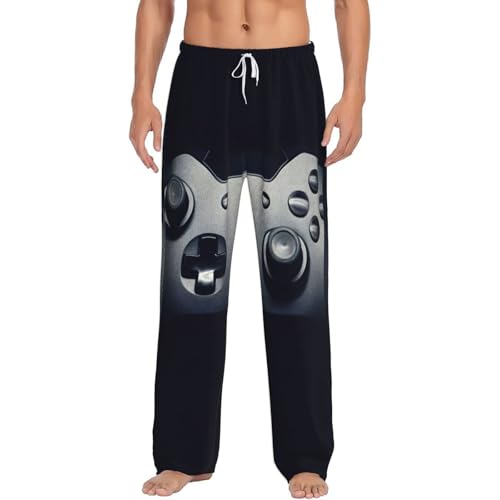 Pantalon de pyjama pour homme imprimé manette pour vos soirées de jeux vidéo