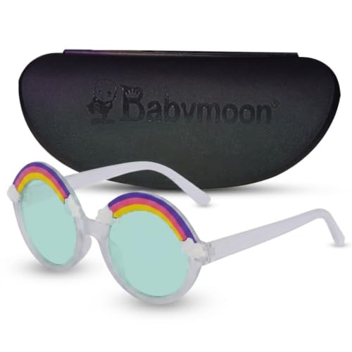 Image of BabyMoon Kids Unicorn Shaped Summer Sunglasses Goggles For Baby Girls & Boys | 2-8 Y | White