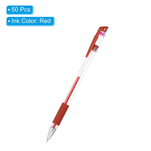 Bolígrafos Gel PATIKIL Rojo 0.5mm Punta Fina 50 Piezas miniatura 3