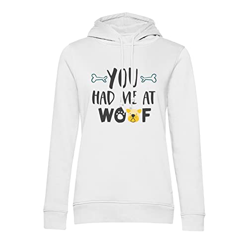 Sweat à capuche You Had me Woof contre le froid lors des sorties canines