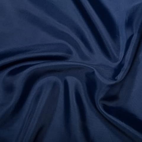 Anti Static Dress Lining Fabric by The Metre 150cm 60 Inch Wide 100% Polyester (Navy) Cover