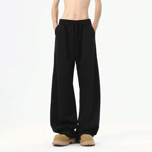 Men's Baggy Sweatpants Low Waist Wide Leg Pants Y2K Streetwear Drawstring Vintage Casual Loose Sweat Pants3