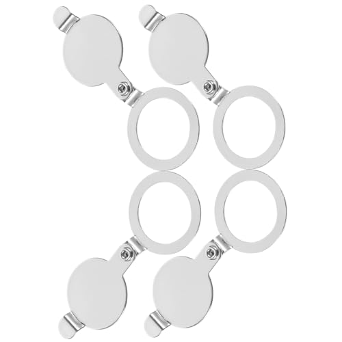 Abaodam 4個 玄関ドアぞき穴カバー 銅製 防???盖 転式プライバシー保護 玄関用のぞき穴遮断 家 オフィス ホテル対応