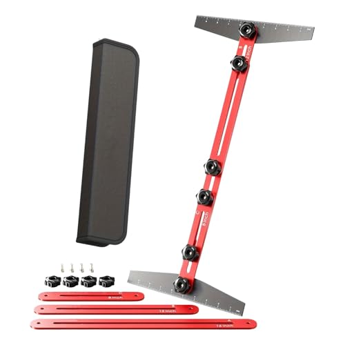Measuring and Layout Tools, Shelf Measurement Accessory, Stair Tread Measuring Tool, Precision Cutting for Woodworking and Home Renovation, 17.13x3.94x2.17 Inches