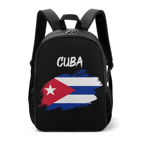 Cuba Cuban Flag Travel Backpack Casual Daypack Shoulder Bag with Adjustable Shoulder Straps for Hiking