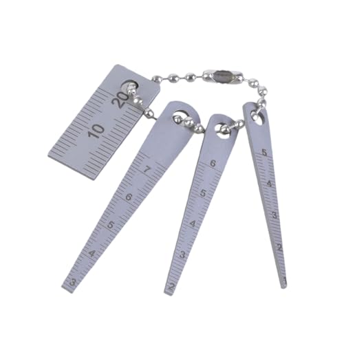 Multipurpose 4Pcs Steel Tapered Gauge Set High Precisions Taper Feeler Hole Tapered Ruler Hole Inspection Measuring Tool