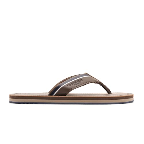 Image of U.S. Polo Assn.| NESTA LT. GREY| Stylish slider Flipflops for Man