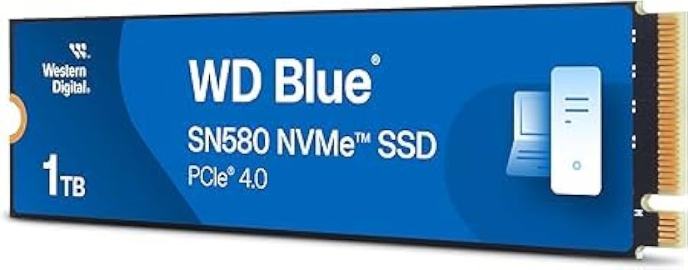 新品未開封WD Blue SN580 1TB NVMe SSD M.2 2280 Western Digital WD Blue 1TB SN580 NVMe Internal SSD, PCIe