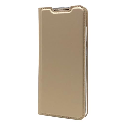Housse en cuir fine pour Samsung Galaxy S21 et S20 FE protection à clapet magnétique dorée
