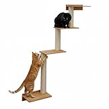 eyepower 143 cm Wandkratzbaum Milo mit 4 Plateaus zum Klettern - Kratzbaum Groß...