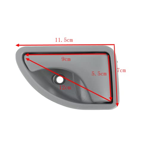 Viviance Innentürgriff vorne links und rechts kompatibel mit Renault Kangoo I 1997–2007 Twingo I 1993–2007 – Type A Grau links und rechts