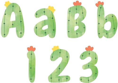 Tableau d'affichage Cactus lettres éducatives pour apprendre à lire - 4