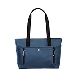 Victorinox Werks Traveler 6.0 Shopping Tote With Pass Thru Sleeve, Blue, 12.6-inch