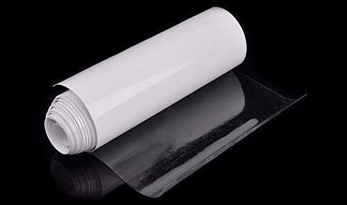 Image of WISDOM Transparent Vinyl Wrap for Car & Bike Protective Film Self Adhesive Vinyl Wrap Sheet Roll Film Sticker and Decal (20x280 Inches, Transparent)