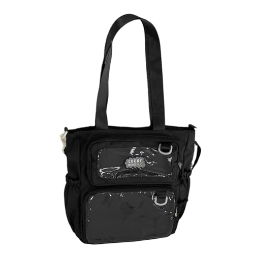 Itabag sac à bandoulière noir transparent grande capacité style japonais Morain
