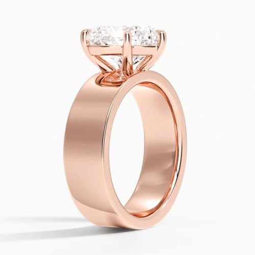 1.5-3.5 CT Moissanite Engagement Ring for Women/Men in 925 Silver, 10K/14K/18K Solid Gold Solitaire Anniversary Ring | Size 4-122