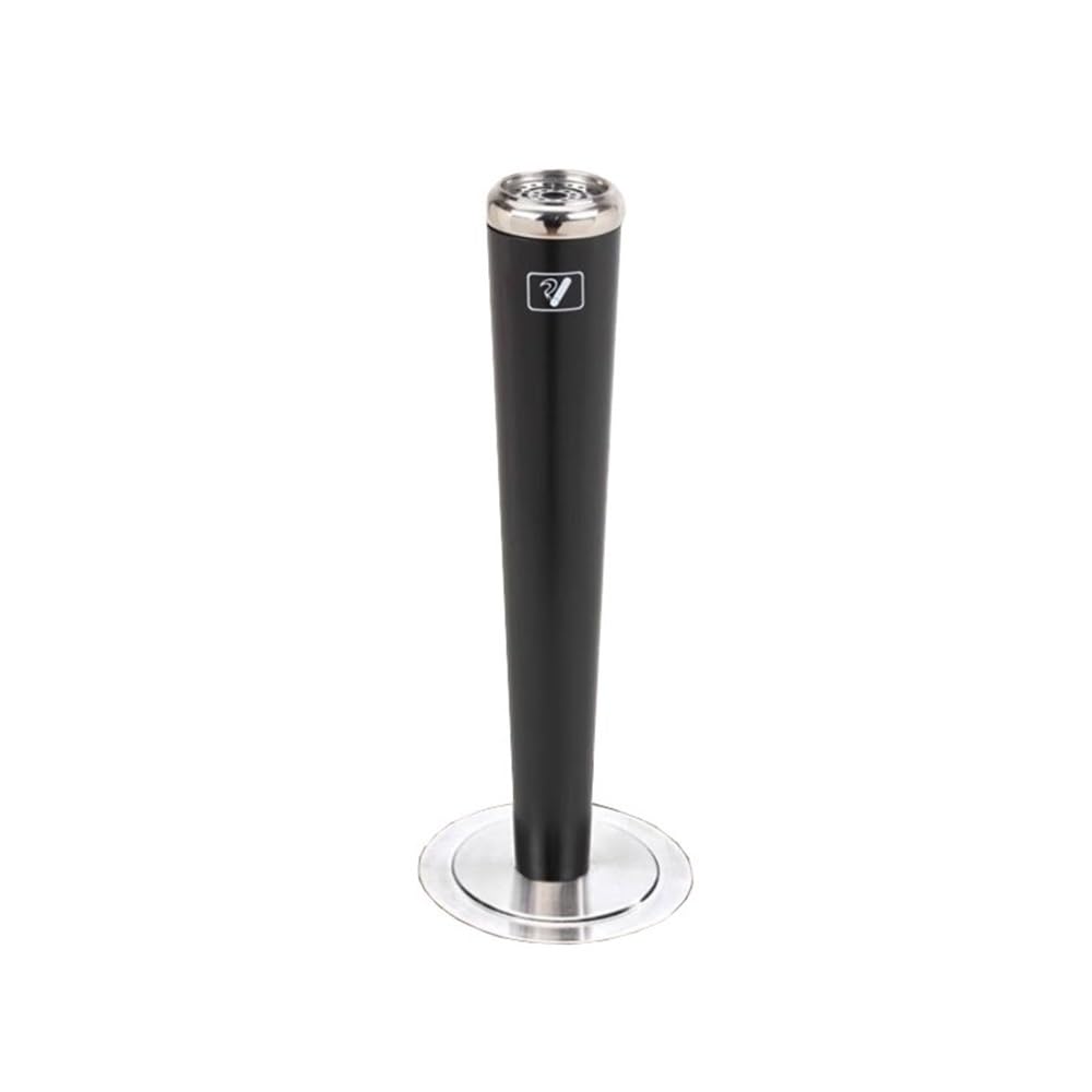 OWOHYG Ashtray Trash Can Cylinder Stainless Steel Ash Extinguishing Column, Outdoor Public Places Vertical Ashtray Outdoor Ashtrays For Cigarettes.Black