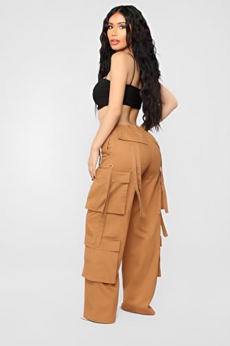 Image of KOTTY Women's High Rise Relaxed || Straight || Joggers Fit Cargo's for Pants || Trousers