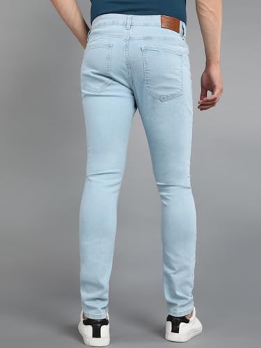 Image of Urbano Fashion Men's Regular Fit Mid Rise Washed Jeans Stretchable