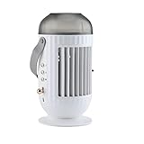 Aire Acondicionado Barato, 4 en 1 Aire Acondicionado MóVil, Mini Ventilador De Aire Acondicionado PortáTil con 3 Colores led | 3 velocidades y 2 Niebla Ventilador de Escritorio para Oficina en casa