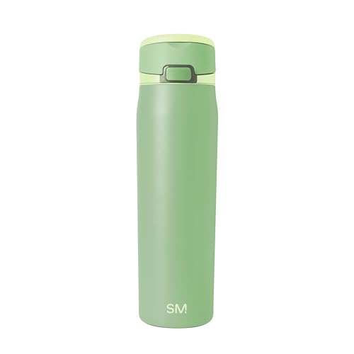 Simple Modern Mesa Loop Water Bottle with Straw | 24oz Cup Holder Friendly Insulated Stainless Steel Bottles for Travel, Sports and School | Avocado