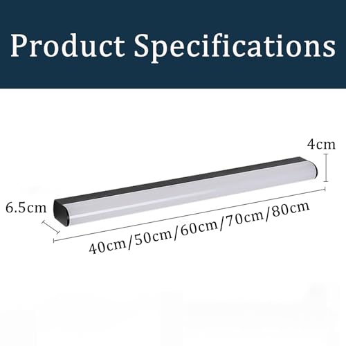 Iluminación de pared para tocador impermeable y moderna con lámpara larga de 70cm 2