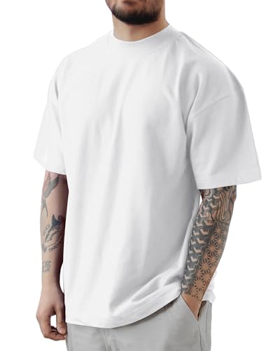 Men's Casual Oversized Tshirts Workout Short Sleeve T-Shirt Dry Fit Lightweight Crewneck Tee Tops