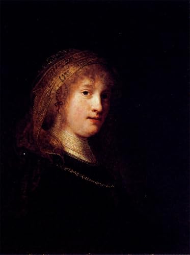 Rembrandt saskia con il velo decoración pared para un estudio elegante y zonas de lectura