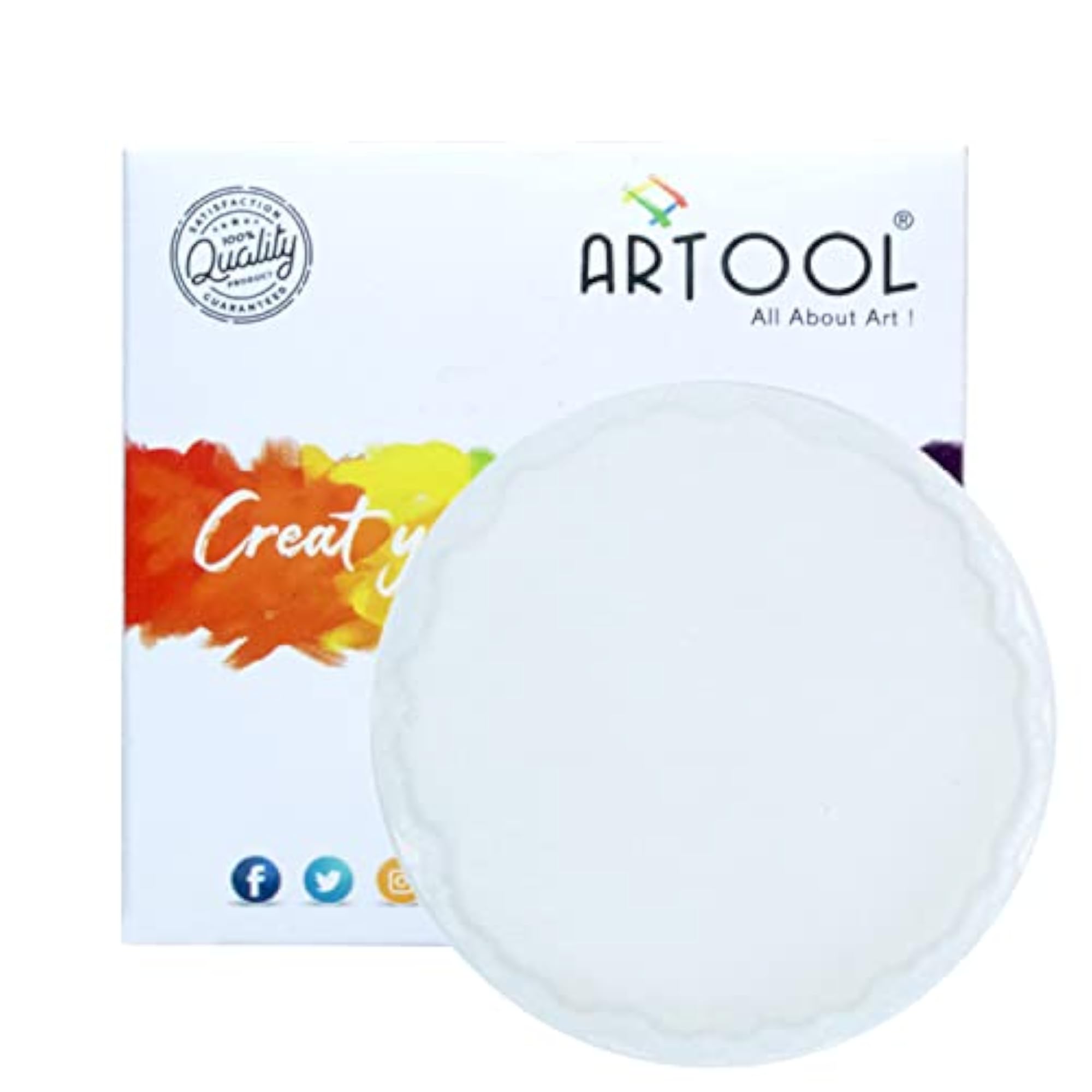 Round Shape Resin Art Mold for Coasters