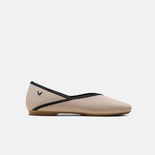 Image of VIVAIA Maro Women's Square Toe Flats Comfortable Lightweight Washable Ballet Flat Shoes for Office Work Travel