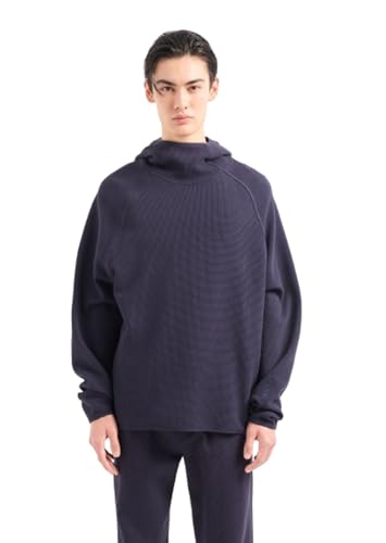 Armani Exchange Men's Waffle Texture Pullover Hoodie