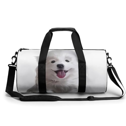 Sac de voyage chien blanc compagnon idéal pour camping et rando
