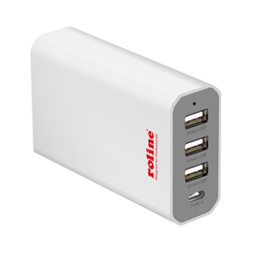Preisvergleich Produktbild ROLINE 19111027 USB Ladegerät, 4 Port, 40W weiß