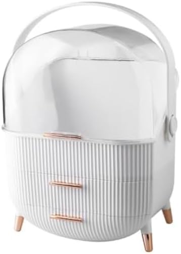 Rutexc メイクボックス、化粧品収納、大容量、 持ち運びやすい、引き出し式、蓋付き、デスクの上に置いても場所を取らず、スッキリとした空間を作ることができます。日常のメイクルーティンをスムーズにするための役立つボックスです。お気軽にご購入ください。