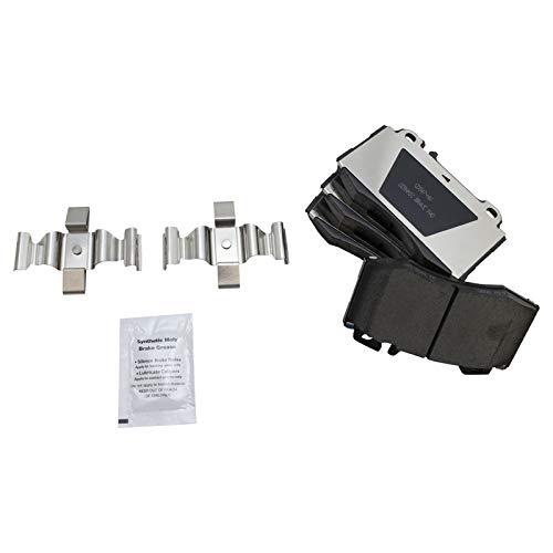 Image of TRQ Front and Rear Brake Pad Set Ceramic Hardware