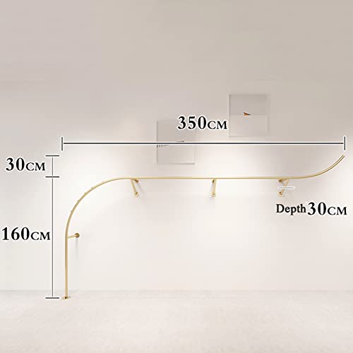 Perchero de pared de metal resistente industrial para ropa 3