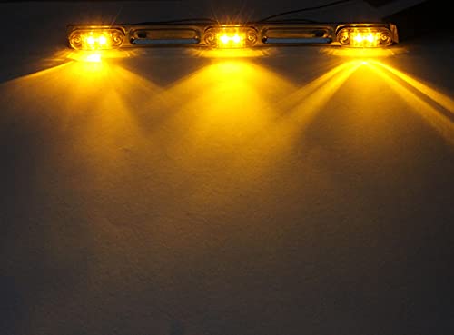 K-T Industries LED Sealed Clearance Light Bar Trailer, Truck, Bus Amber