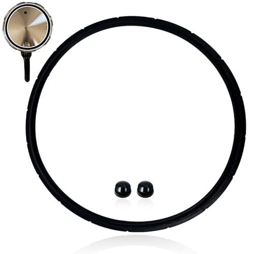 Image of Upgraded for Presto 09985 Pressure Canner Sealing Ring Gasket 01784 01781 01745 01782 01751 01755, for Pressure Cooker 16 18 23 Quart, with 2 Overpressure Plug, 1 Pack