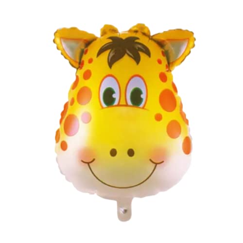 Image of Party Decorz Giraffe Face Foil Balloon Big Size (32X30 Inch,1 pcs) Jungle /Safari /Animal Theme Birthday Party Foil Balloon For Children Birthday Party Decoration