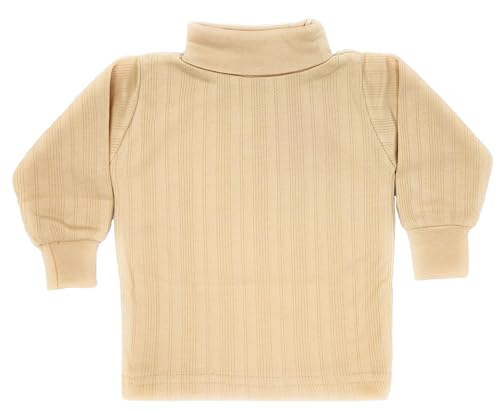 Image of Tangy Kids New Born Infant Baby Boys and Baby Girls Full Sleeves Turtle High Neck Skiwi in Plain Solid Color
